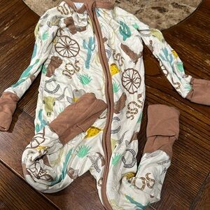 Cowboy little sleepies zippy
